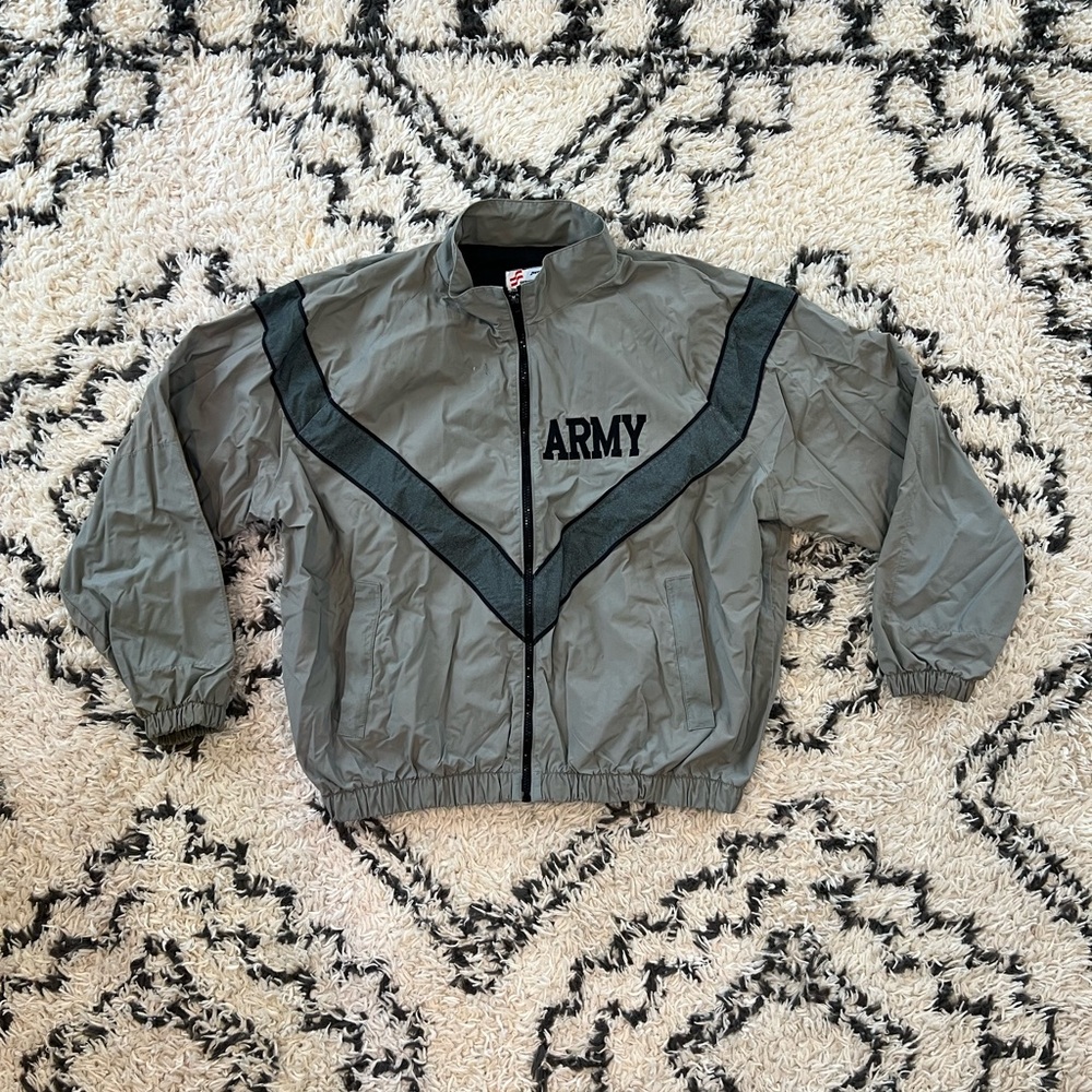 Skilcraft JWOD Jacket Mens M-Reg Gray IPFU Reflective Full Zip US Army Digital